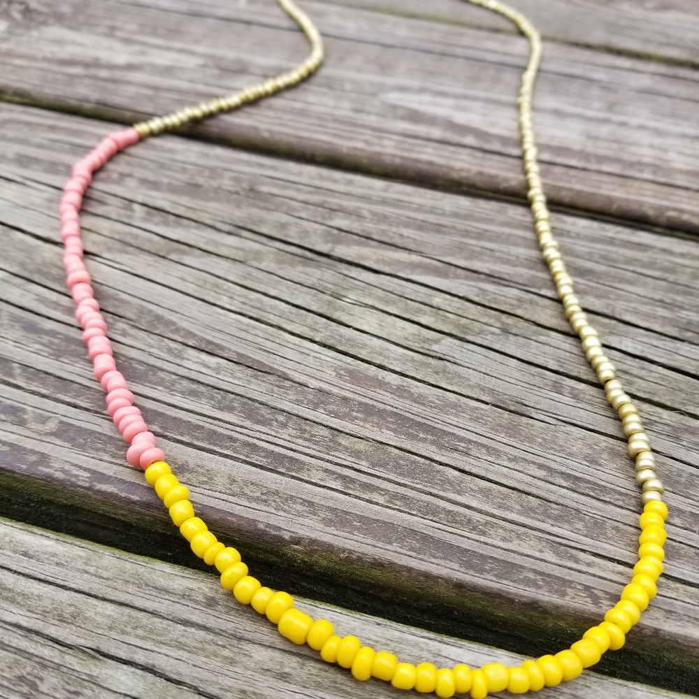 Handmade beaded necklace